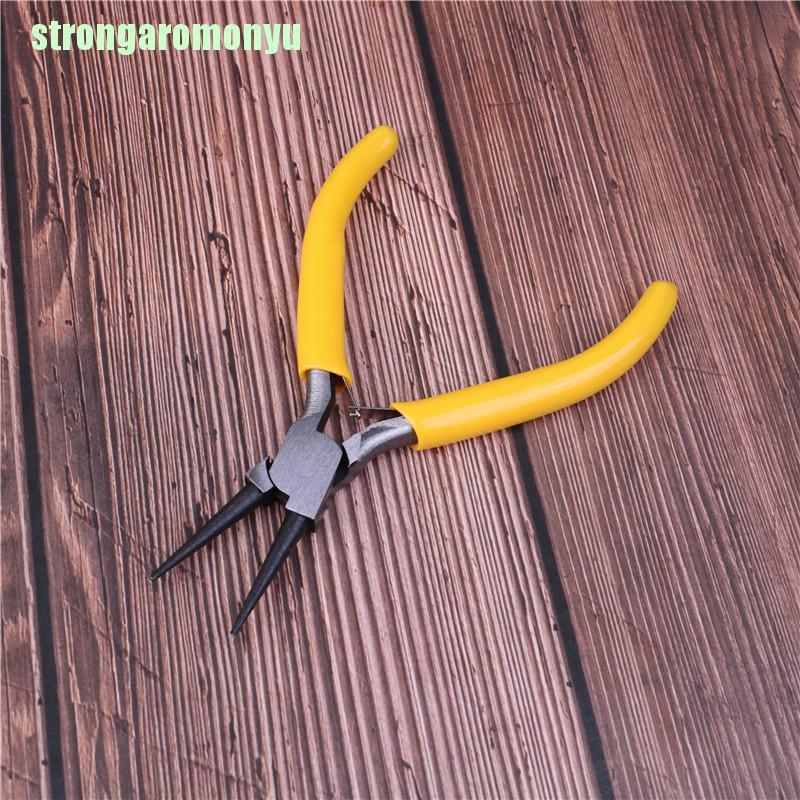 Kìm Mũi Tròn Mini Bằng Thép Carbon Làm Trang Sức Thủ Công DIY