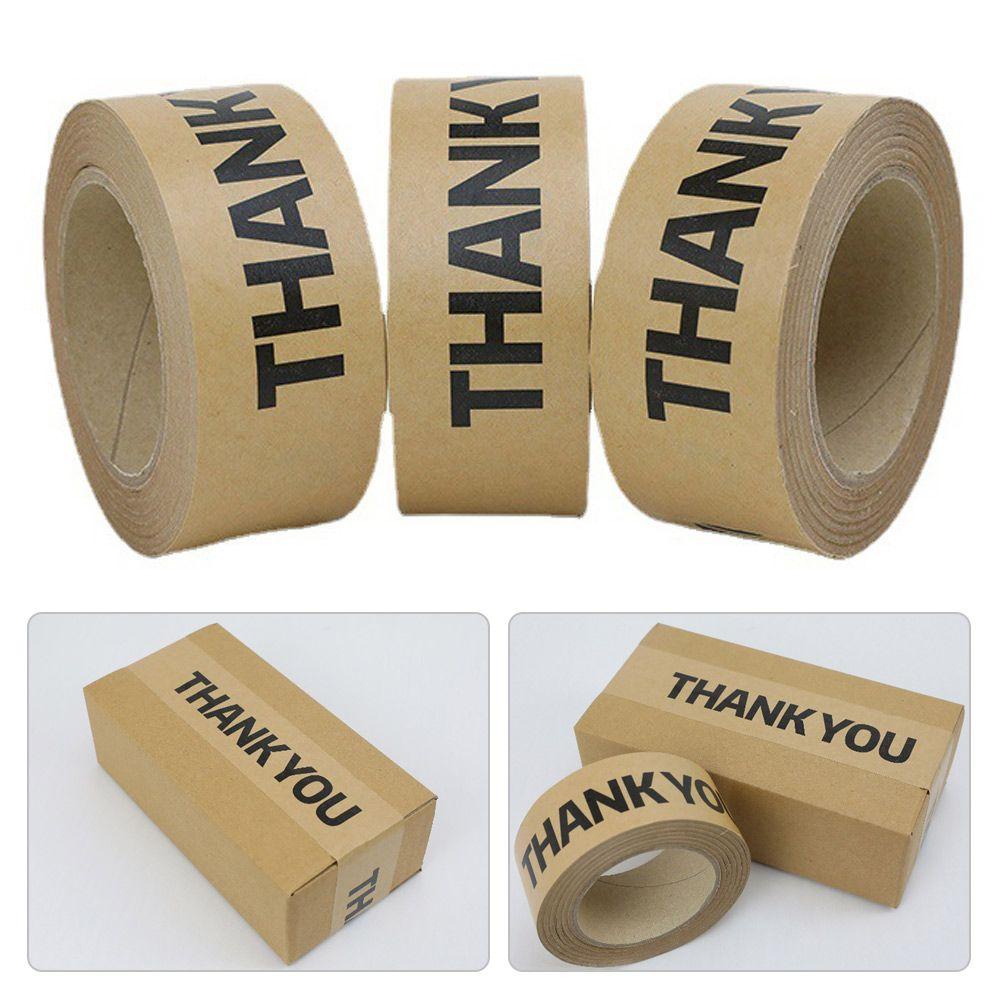 Băng Keo Giấy Kraft In Chữ Thank You