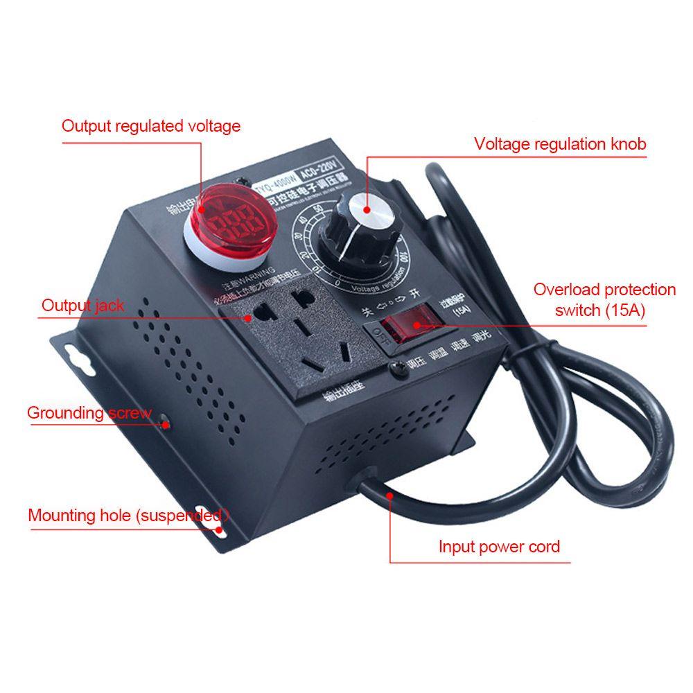 Thiết Bị Điều Chỉnh Điện Áp 220V 4000W Chuyên Dụng