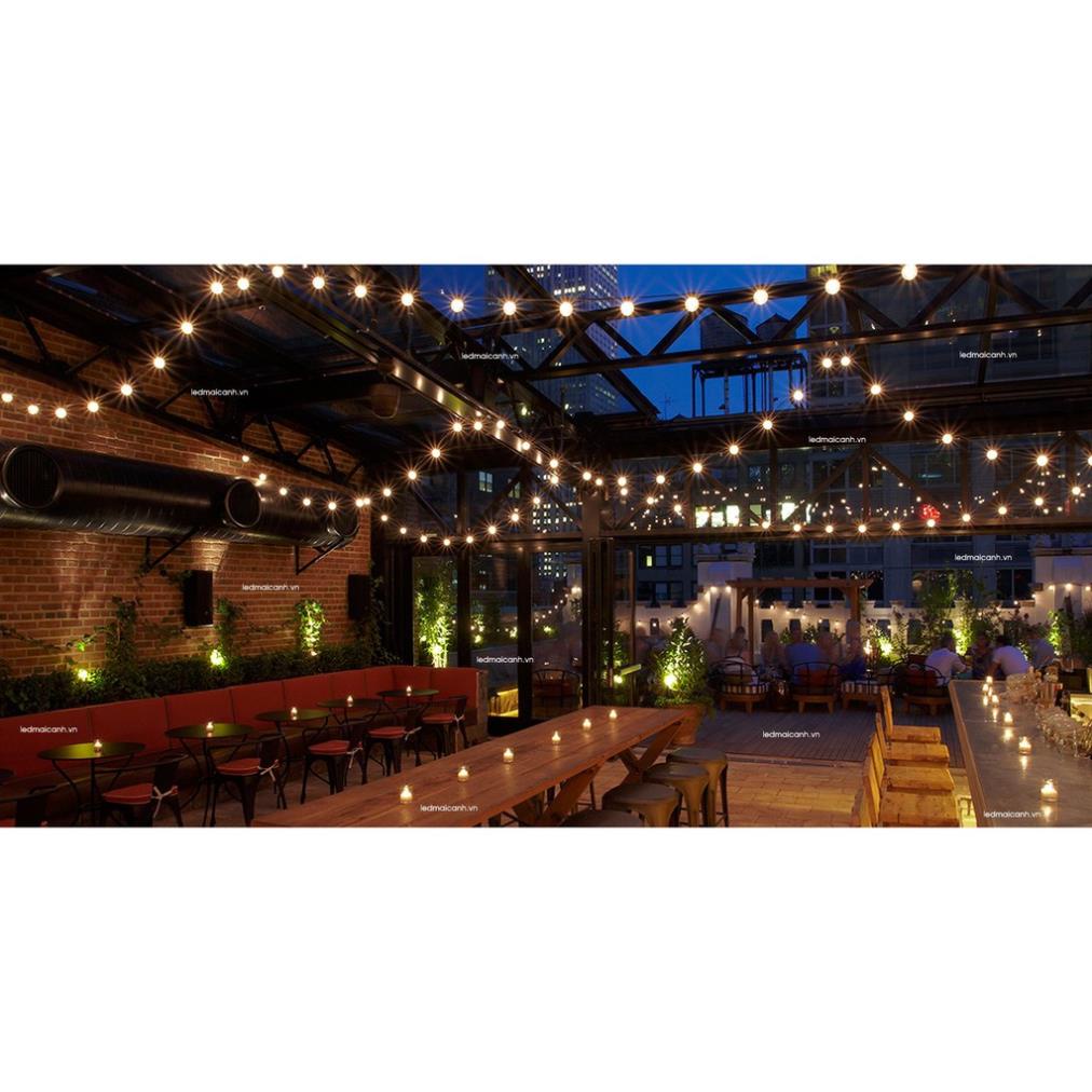 Dây đuôi đèn trang trí ngoài trời 5met 10 đèn