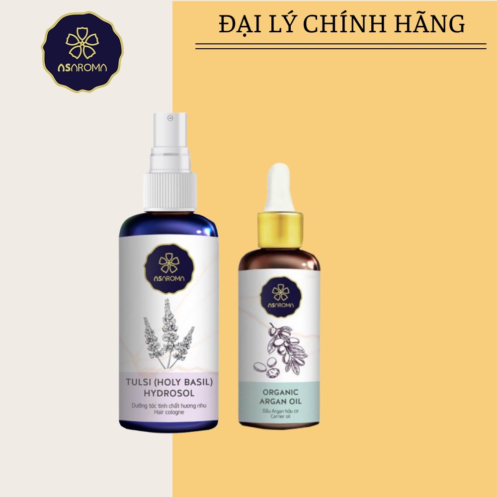Combo Tinh Dầu Dưỡng Tóc Argan Oil và Xịt Mọc Tóc Hương Nhu Nên Dùng Kèm Dầu Gội Thảo Dược Gino