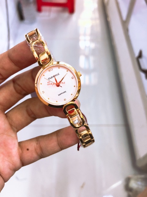 Đồng hồ Sunrise nữ 721SWA chính hãng, chống nước tuyệt đối