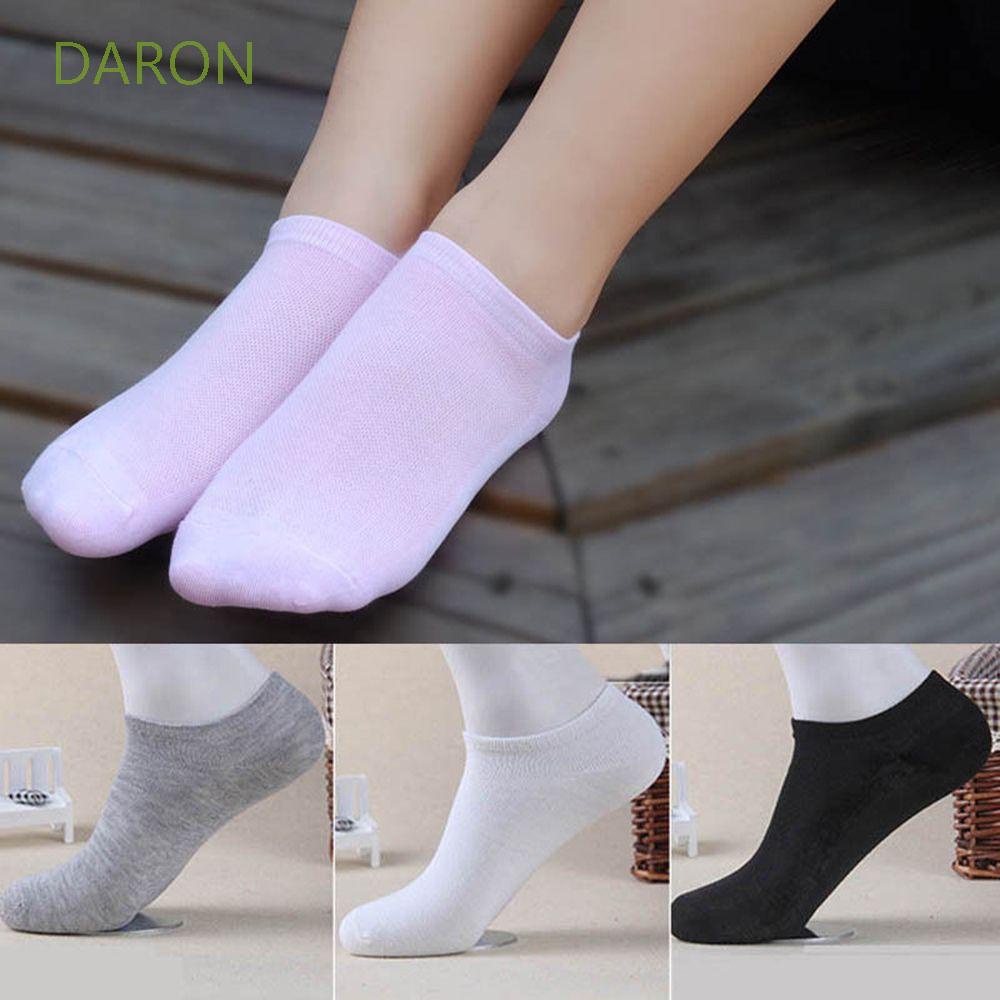 Tất ngắn tới mắt cá chân thoáng khí phong cách đơn giản nhiều màu sắc