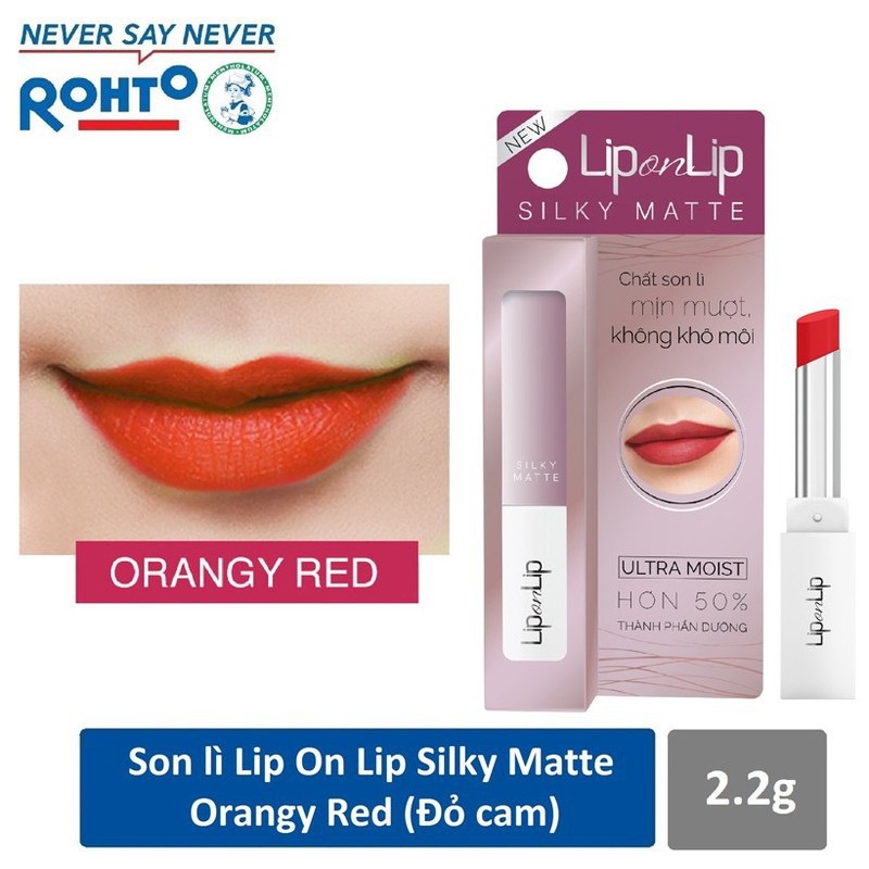 [TẶNG GIÁ ĐỠ ĐT] Son lì siêu mịn dưỡng tối ưu Lip On Lip Silky Matte 2,2g