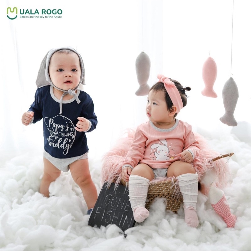 Body chip UALAROGO nỉ cho bé trai, bé gái mềm mịn