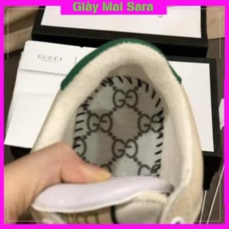 👟👟Giày Sneaker GUCCI Sơn Tùng ,Hải tú GG 3 vạch hàng cao cấp da thật cực chất full box size | BigBuy360 - bigbuy360.vn
