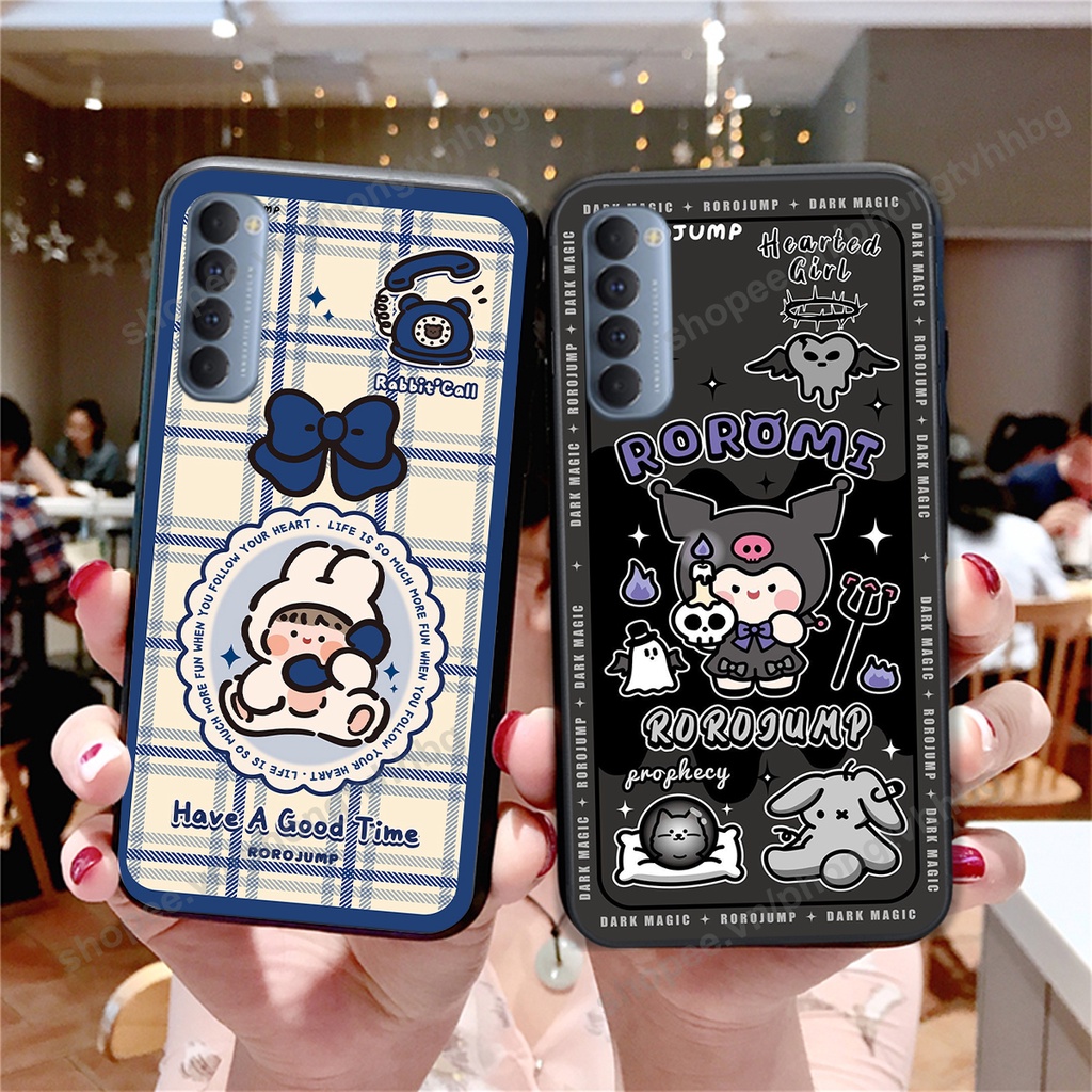 Ốp lưng Oppo Reno3 / Reno3 Pro / Reno 3 trái tim gấu thể thao , smile mặt cười cực cute