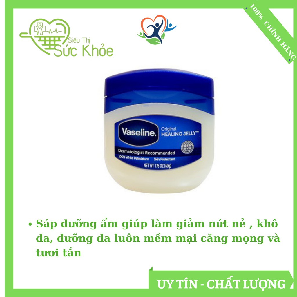 Vaseline, Sáp dưỡng ẩm giúp làm giảm nứt nẻ , khô da, dưỡng da luôn mềm mại căng mọng và trắng đẹp