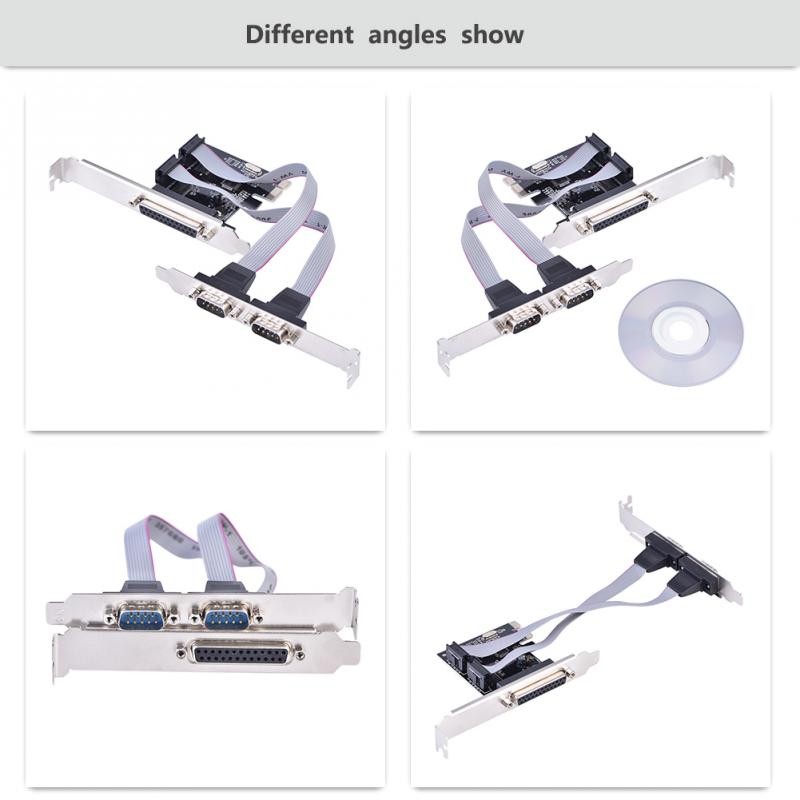Card Chuyển Đổi Pci-e Sang 2 Db9 Rs232 Serial Port + 1 Db25