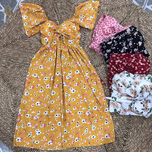 Đầm hoa vintage