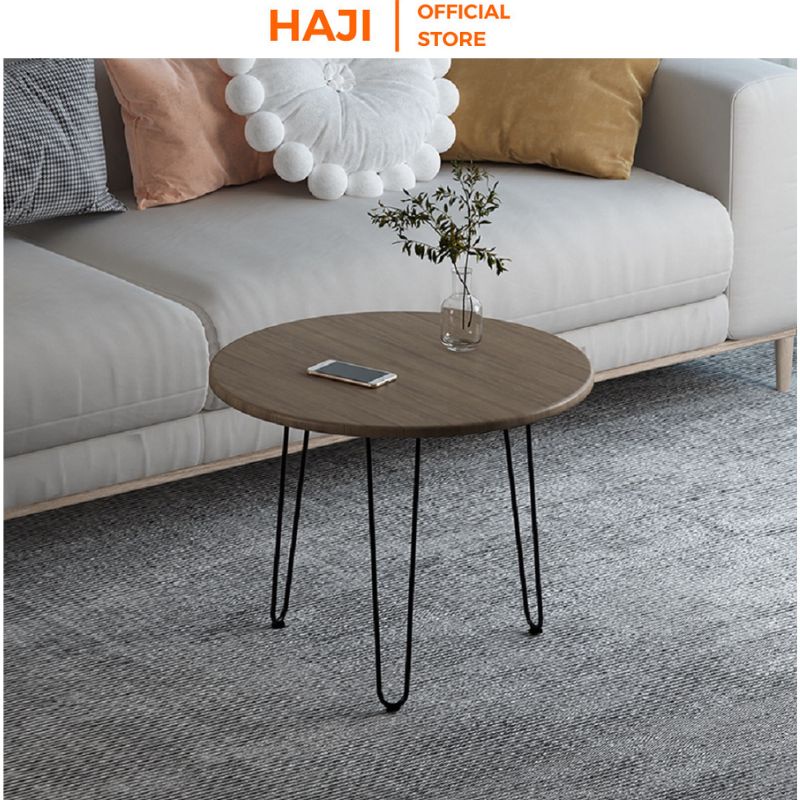 Bàn trà phòng khách thiết kế cạnh bo tròn thẩm mỹ chống nước tuyệt đối thương hiệu HAJI C63