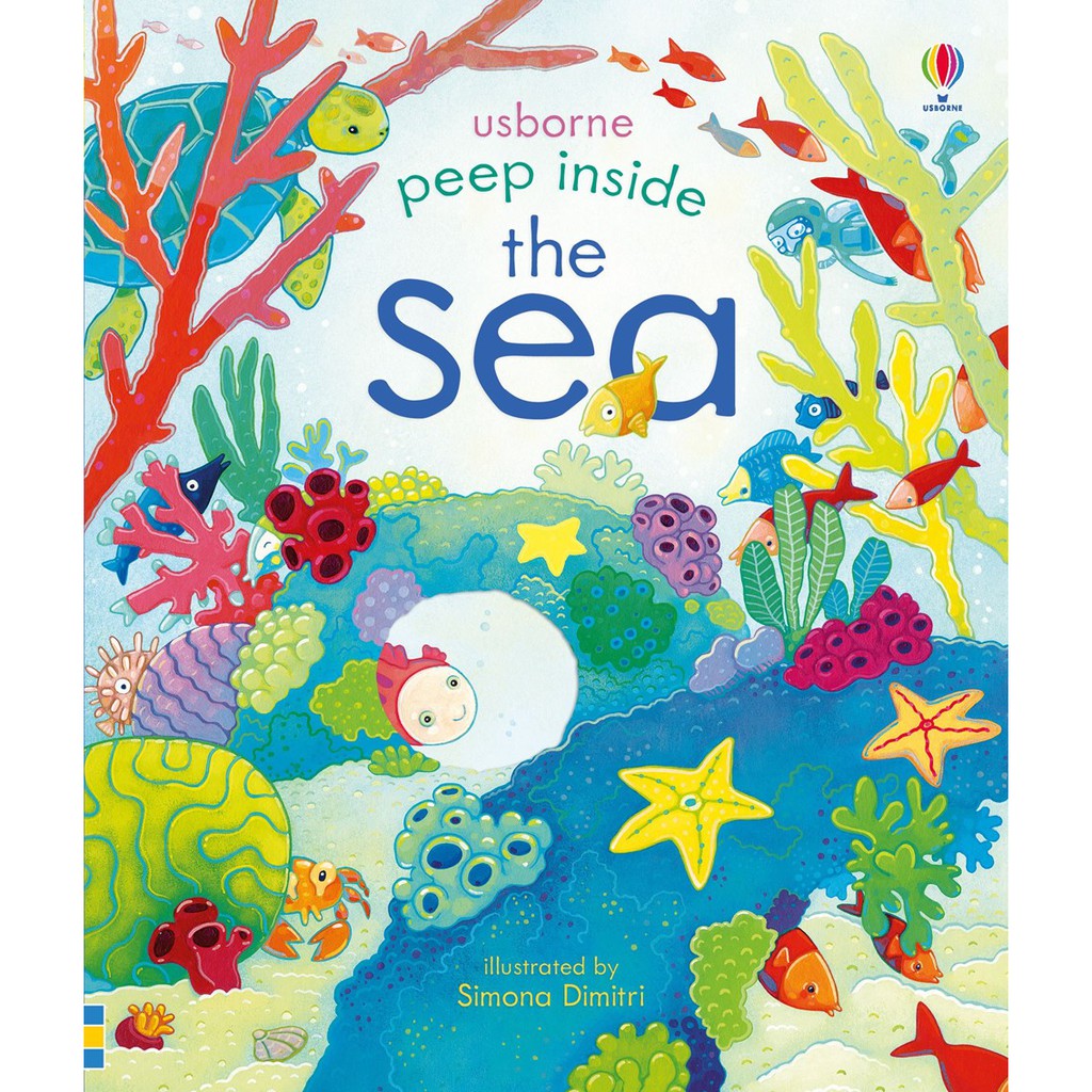 Sách - Khám phá sinh vật biển Peep Inside The Sea cho bé 3 tuôi