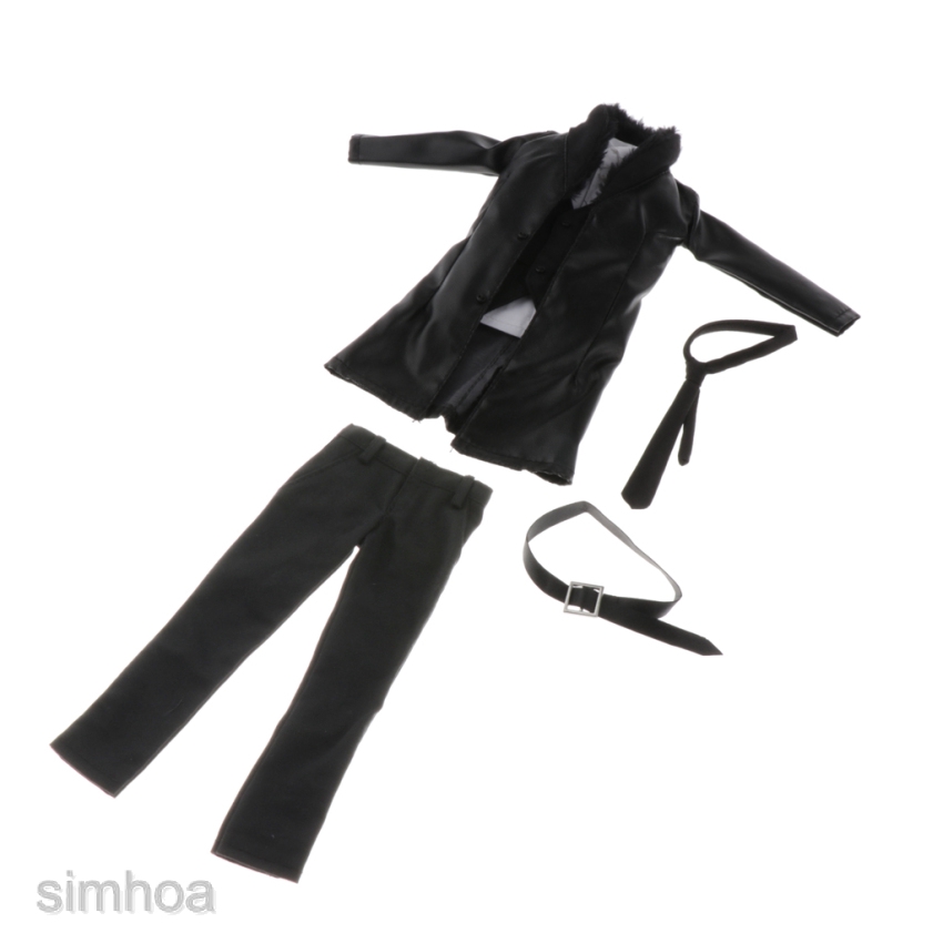 1/6 Scale Men Leather Windbreaker Suit Fit for 12&quot; Male Figrue Body Doll