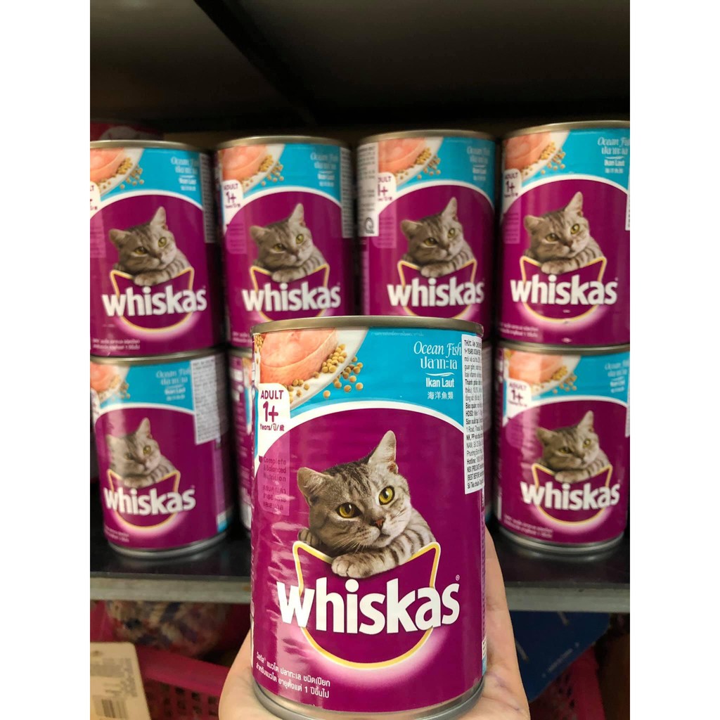 [400g] Pate lon Whiskas cho mèo ⚡SIÊU_ƯU_ĐÃI⚡ngẫu nhiên vị - CÁ NGỪ và CÁ BIỂN - PET&amp;JOI