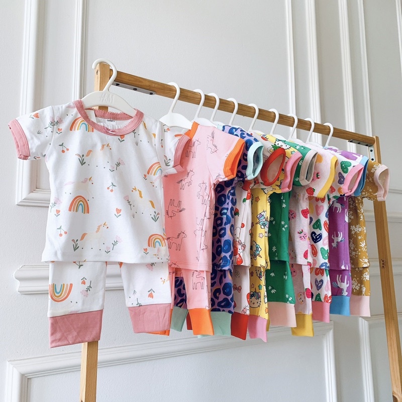 Bộ carter’s tay ngắn quần dài bé gái 13 màu
