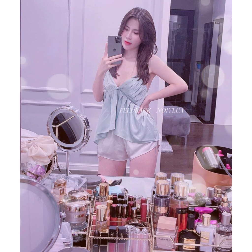 SET NGỦ LỤA NGẮN 2 DÂY - LỤA SÀI GÒN | BigBuy360 - bigbuy360.vn