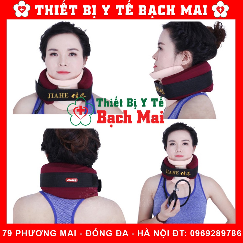 Đai Kéo Giãn Cột Sống Cổ Hơi Điều Trị Thoát Vị Thoái Hóa Cổ JQB08