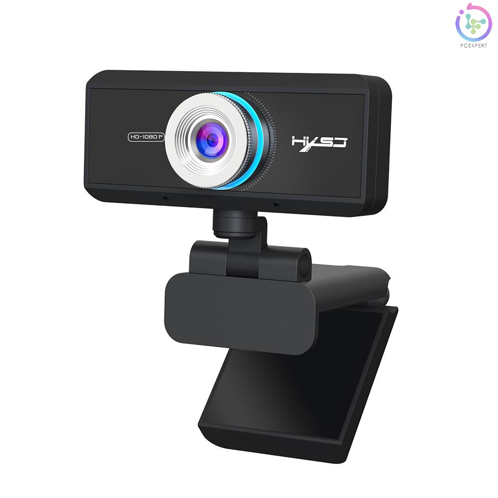 HXSJ S4 HD 1080P Webcam Manual Focus Computer Camera Built-in Microphone Video Call Web Camera with Privacy Cover for PC Laptop