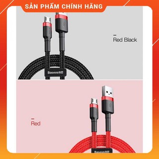 Cáp Sạc Baseus Cafule Micro USB ⚡𝐒𝐀̣𝐂 𝐍𝐇𝐀𝐍𝐇⚡dành cho Smartphone Android 1m/2m ( 2.4A/1.5A)
