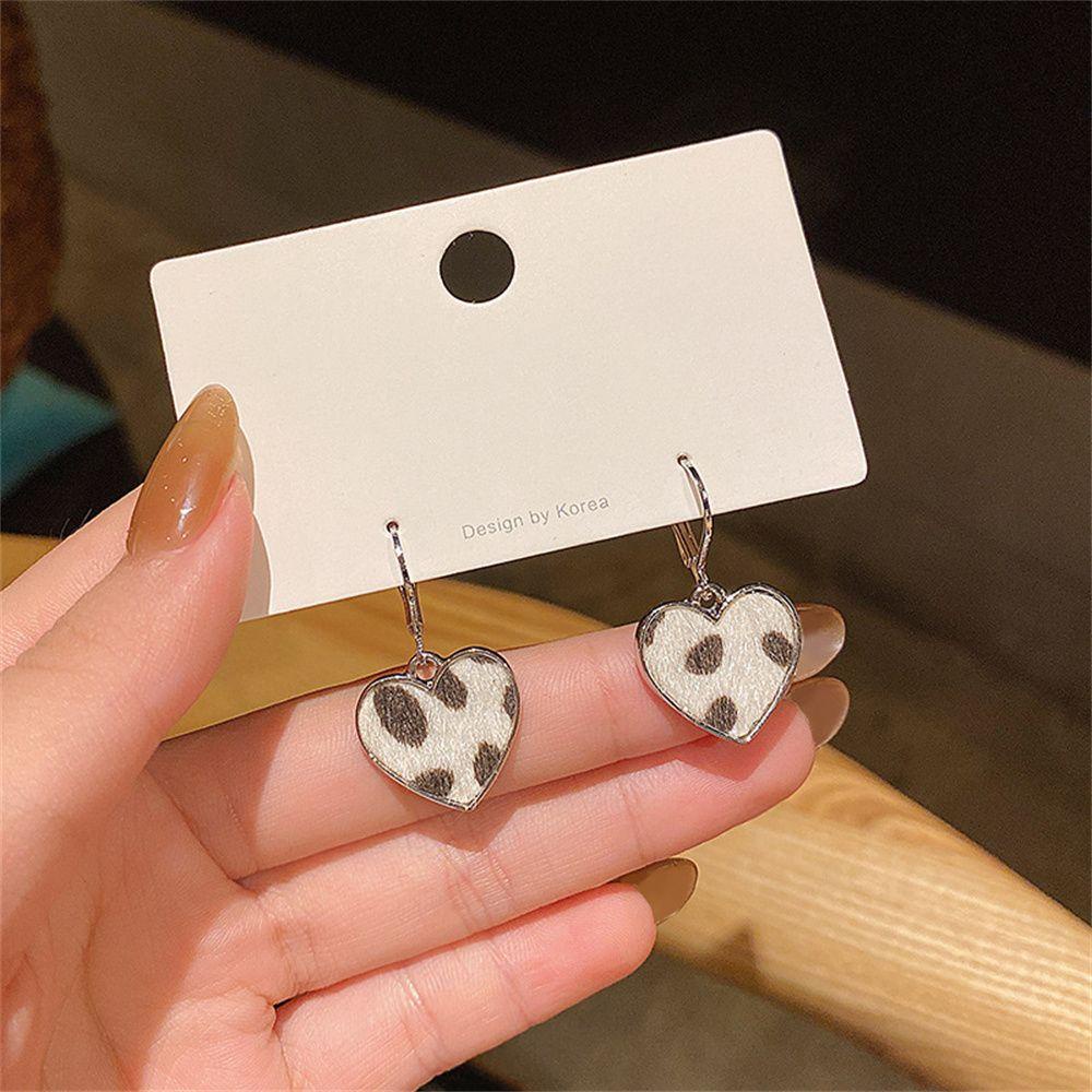 Bông Tai Họa Tiết Da Báo Phong Cách Hàn Quốc Dễ Thương Thời Trang Cho Nữ