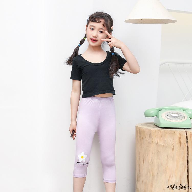 Quần Leggings In Hoa Xinh Xắn Dành Cho Bé Gái