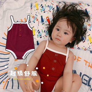 Mùa hè bé gái dây đeo bodysuit trẻ sơ sinh và trẻ sơ sinh rắm quần áo có tay cho bé