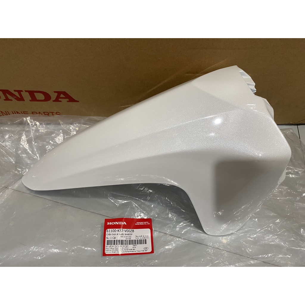 Chắn bùn A trước - dè trước HONDA BLADE Số năm 2014-2015-2017-2018-2019 màu Trắng. *NH-B55P* 61100K57V00ZB