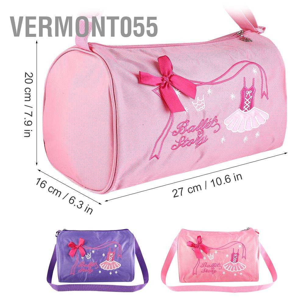 Hot DealsGirl Kids Dance Ballet Swim Bag Backpack Embroidered ToteSpot ExpressVermont055