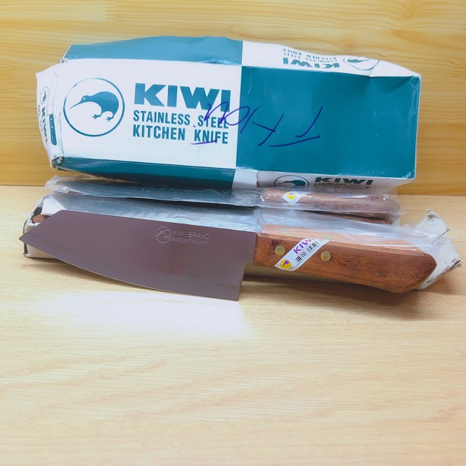 [Mã LIFE5510K giảm 10K đơn 20K] dao thái lan hiệu kiwi mã 173 cán gỗ dài 29cm