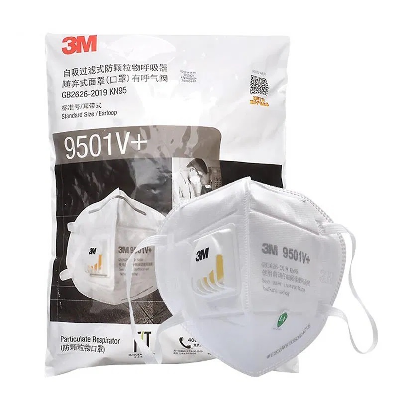 SẴN HÀNG khẩu trang 3M 9501V+ N95 KN95 lọc 95% bụi mịn PM2.5 có van thở lọc khí đeo tai y tế chính hãng chống dịch