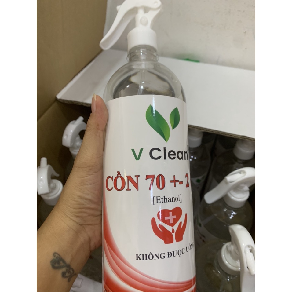 Dung dịch sát khuẩn Cồn xịt 70 độ có vòi xịt (500ml, 1000ml)