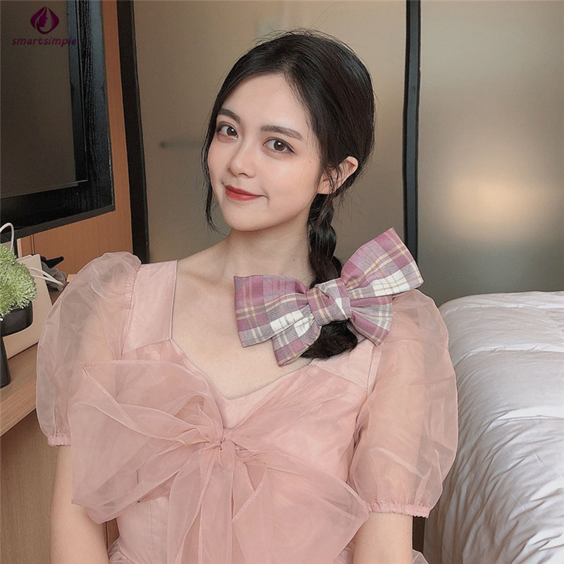 Kẹp tóc đính nơ phong cách thời trang xinh xắn cho phái nữ