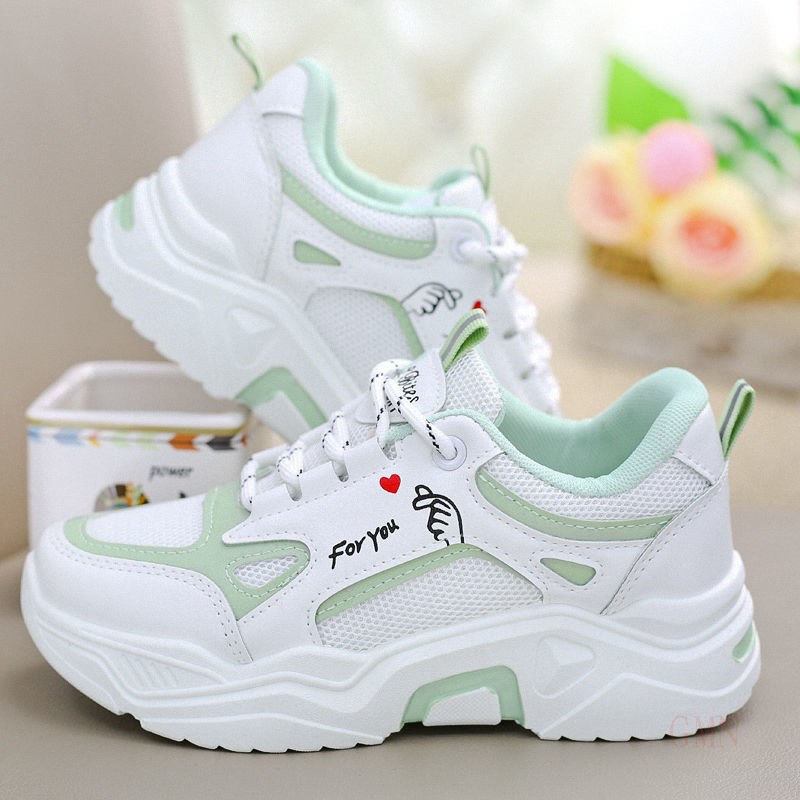 Giày Thể Thao Thời Trang Xuân Thu Năm 2021 Mới Mẻ Cho Bé Gái 8-9 Tuổi 10-12 Tuổi