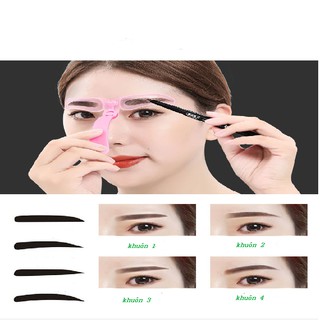 Set 4 Khuôn Kẻ Lông Mày Cầm Tay