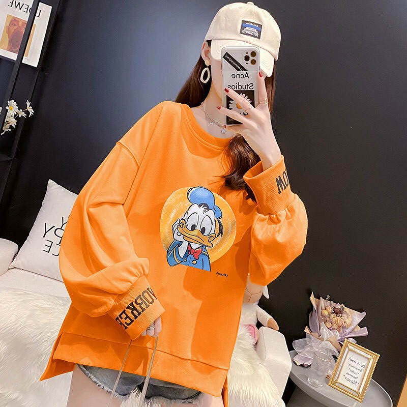 Áo phông, áo thun nam nữ form rộng tay DÀI Unisex UNITED VỊT CON Từ 50-70kg