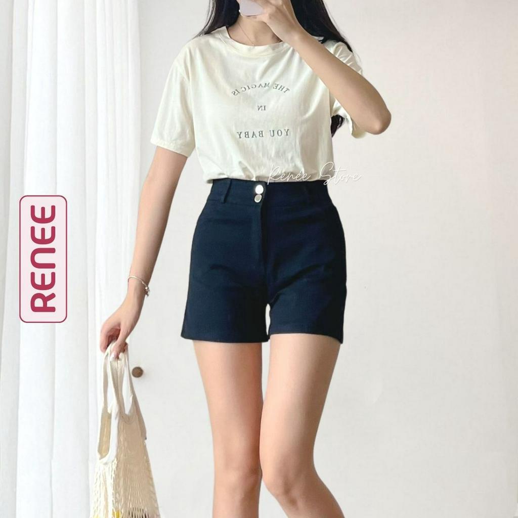 Quần short jean lưng cao chất bò giấy co giãn 4 chiều - Q75