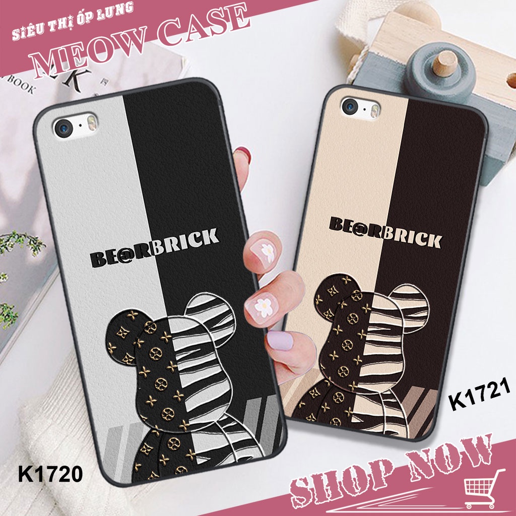 Ốp iPhone 5 / 5S in hình chú Gấu Brick và thỏ Rabit BAO ĐẸP, BAO BỀN