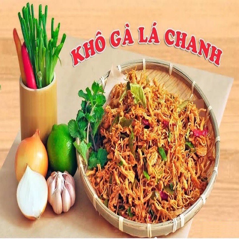 Khô Gà lá chanh 250gr-500gr