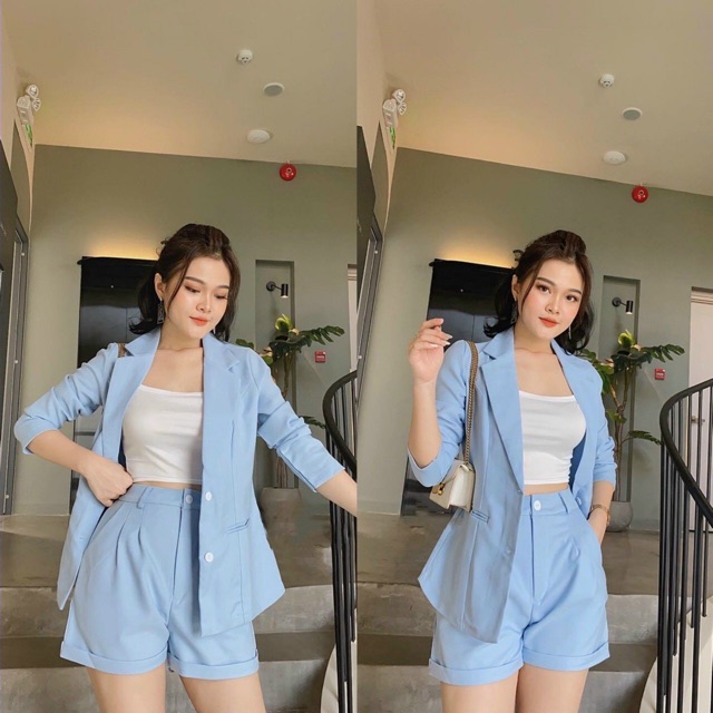 Bộ vest nữ - Freeship - (ảnh+video thật) Vest nữ Hàn quốc cao cấp, vest công sở nữ ba món như hình | BigBuy360 - bigbuy360.vn