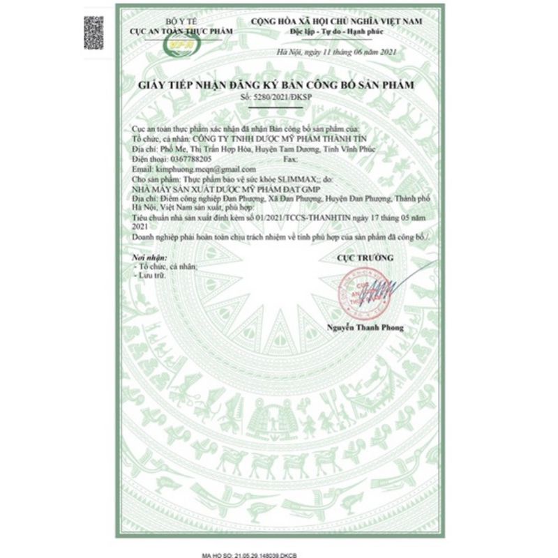 Trà Giảm Cân Sinh Học SLIMMAX-SLIMFOOD( cam kết không giảm hoàn tiền )