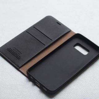 Bao da nuoku xịn dạng ví galaxy s8 - đen, nâu
