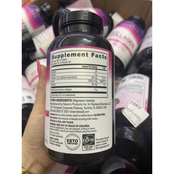 Viên uống colagen neocell super collagen neocell C hàng mỹ 360 viên