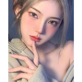 Kính áp tròng Ruby Eyes lens mắt màu xám tây viền đen giãn tròng - 152-5