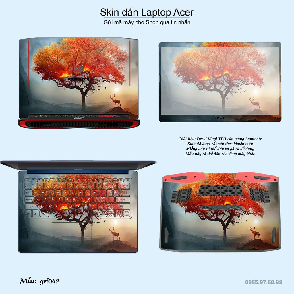 Skin dán Laptop Acer in hình nghệ thuật graffiti (inbox mã máy cho Shop)