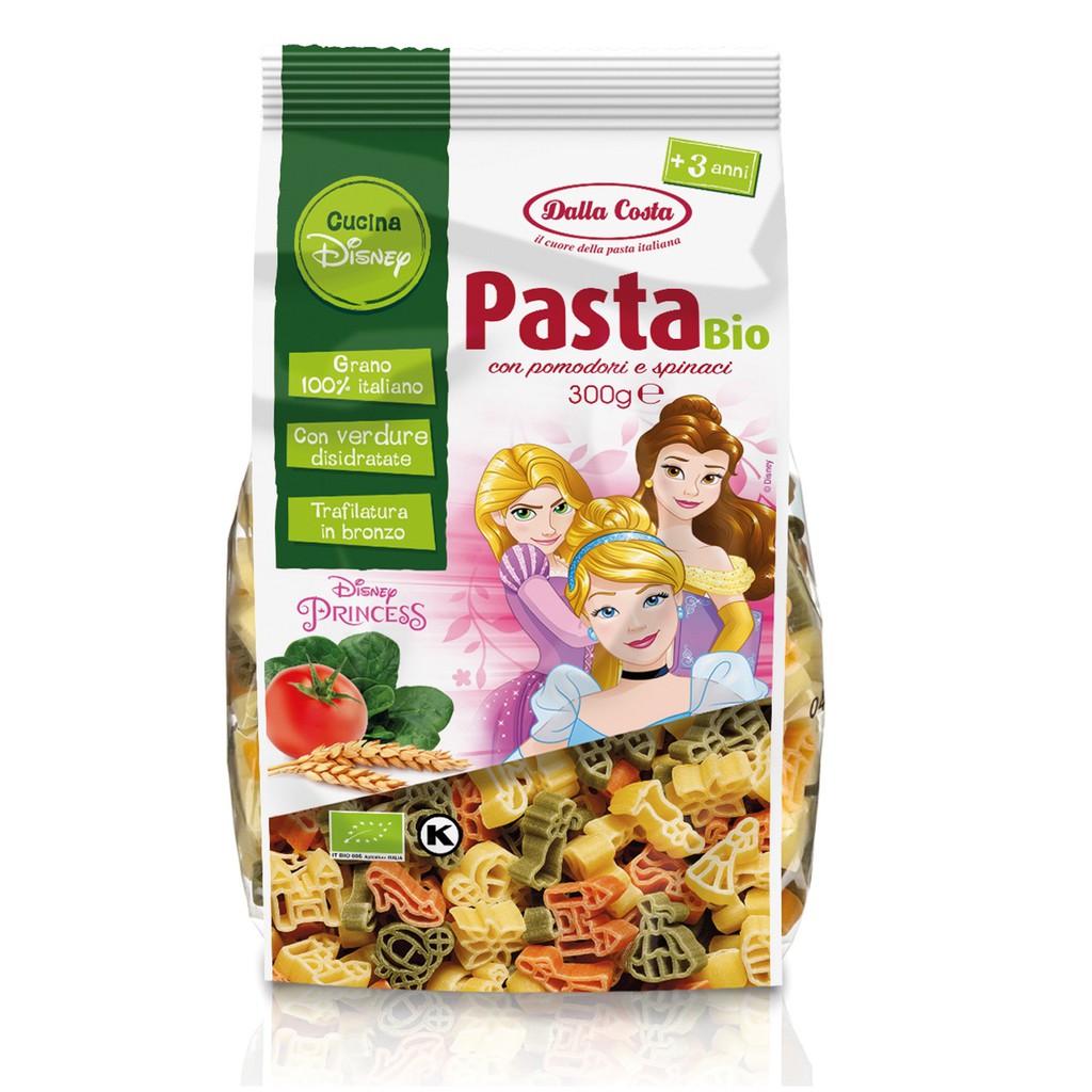 Nui ăn dặm hữu cơ hình công chúa, lâu đài disney Dalla costa 300g