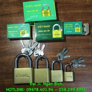 KHOÁ VIỆT NHẬT ĐỦ CỠ, ĐỦ SIZE 30-40-50-60