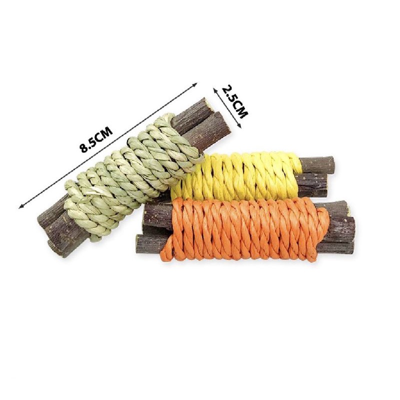 Cành Táo Mix Cỏ Timothy Đồ Chơi Mài Răng Cho Thỏ - Bọ - Sóc - Hamster - Chinchilla