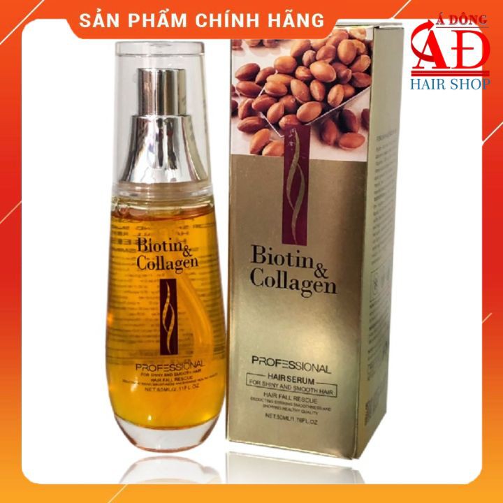 Tinh dầu dưỡng tóc Biotin &amp; Collagen Argan oil Hair Repair Serum 50ml