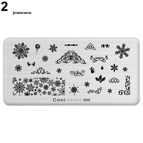 [Hàng mới về] Khuôn tạo họa tiết trang trí móng nhiều kiểu dáng kích thước 6x12cm