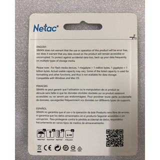 Thẻ Nhớ SD Micro NETAC 32GB Class 10
